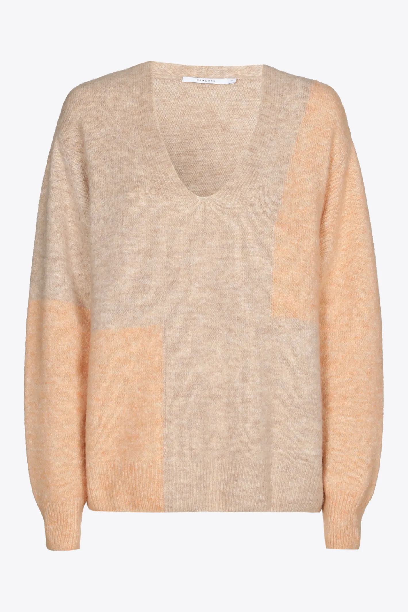 Cheap Colorblock trui van wolmix DAMES Xandres Plus | Truien & Cardigans