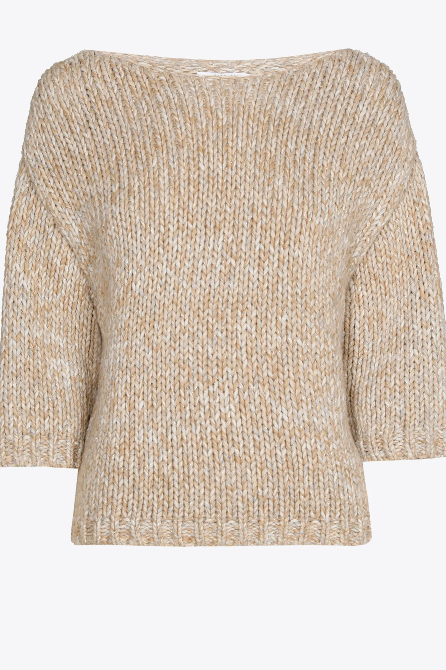 Best Grofgebreide pull met gouddraad DAMES Truien & Cardigans