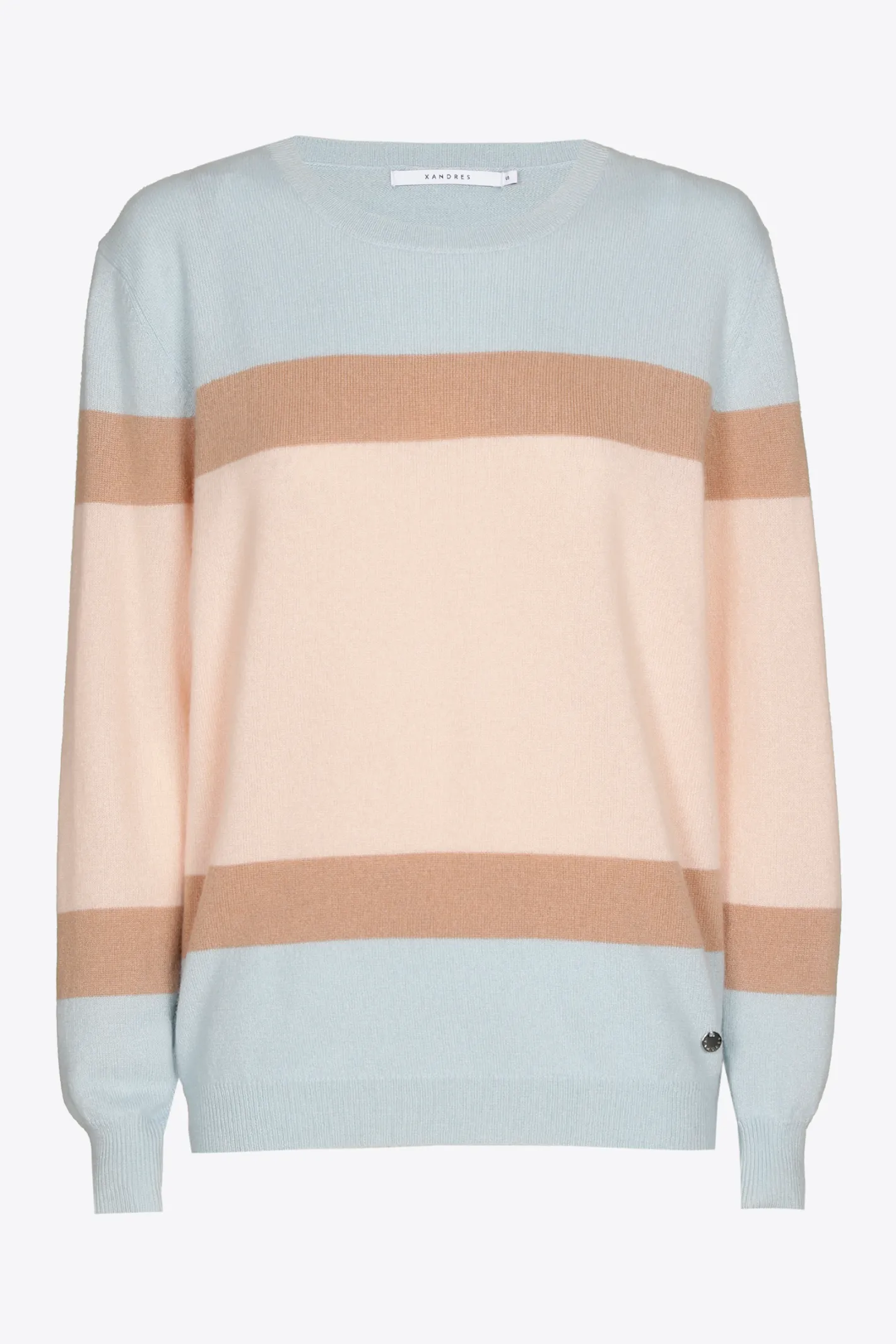 Hot Kasjmieren colorblock pull DAMES Xandres Plus | Truien & Cardigans