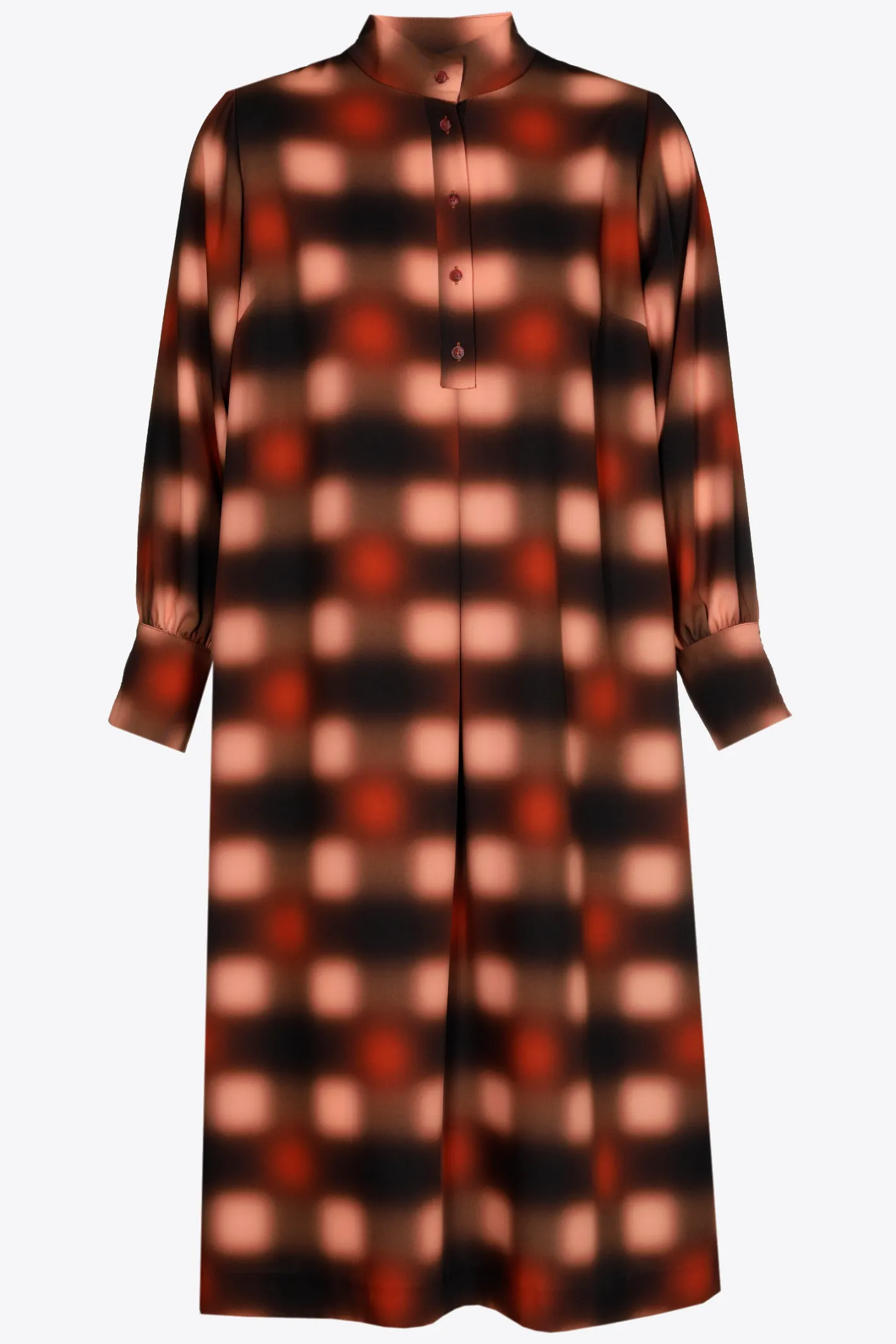 Cheap Lange jurk met blurred print DAMES Xandres Plus | Jurken