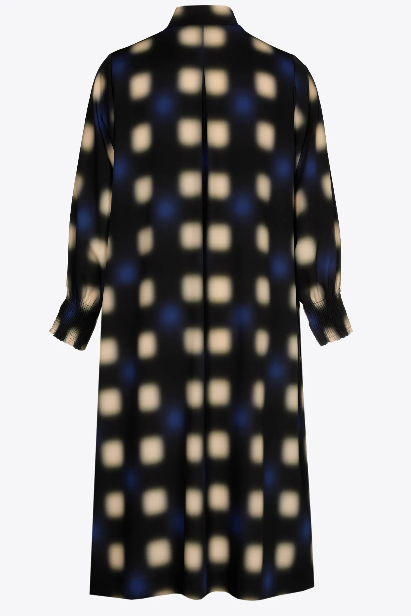 Store Lange jurk met blurred print DAMES Xandres Plus | Jurken