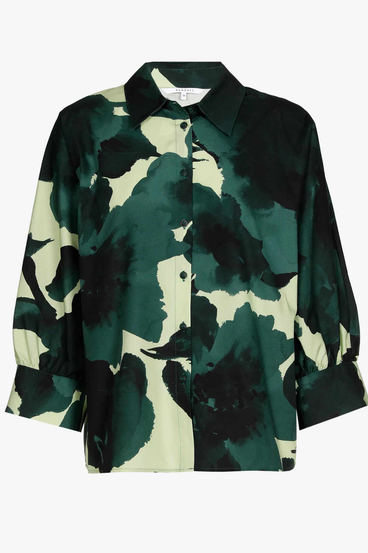 Hot Volumineuze blouse met hemdkraag DAMES Blouses