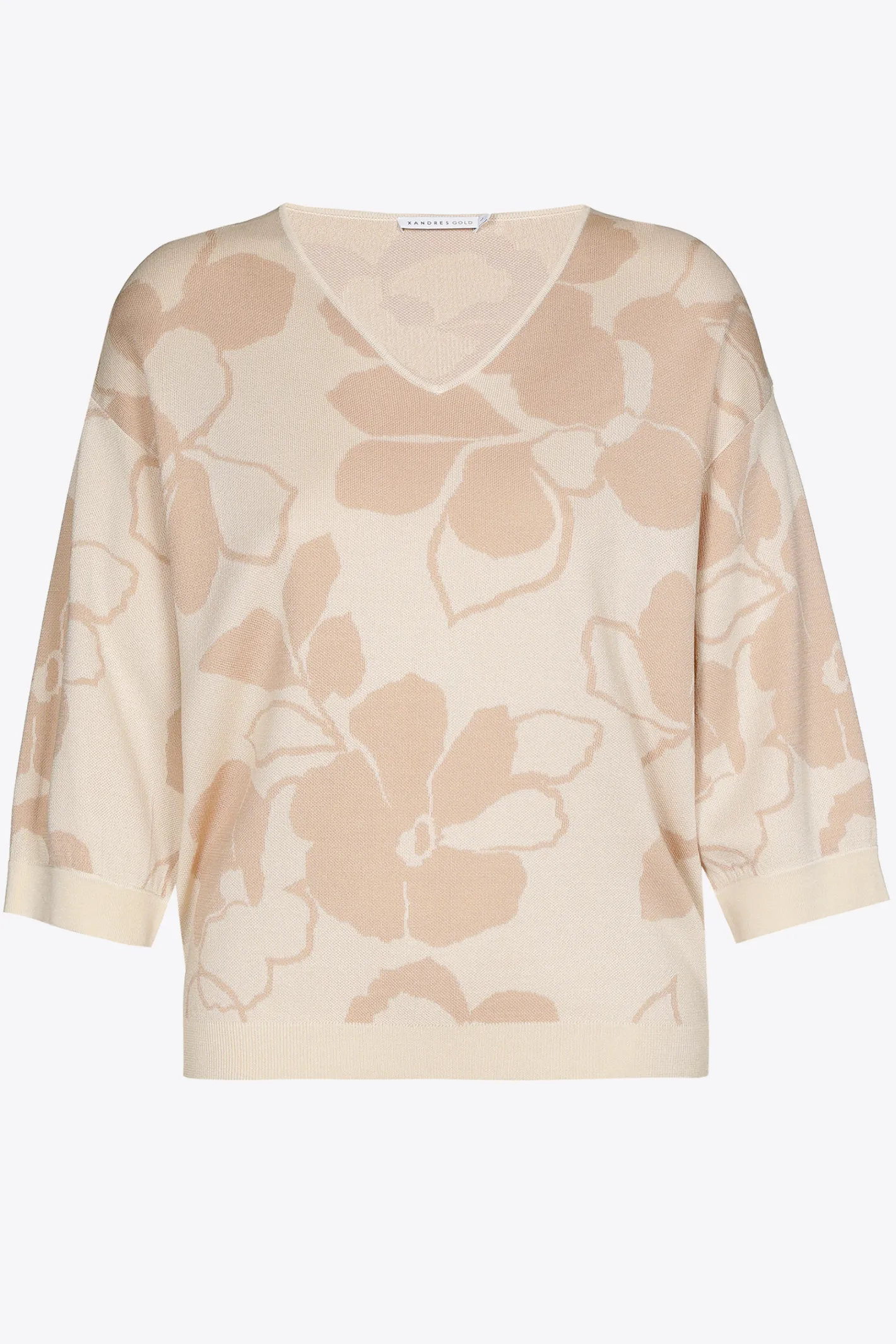 Sale Volumineuze pull met bloemenprint DAMES Xandres Plus | Truien & Cardigans