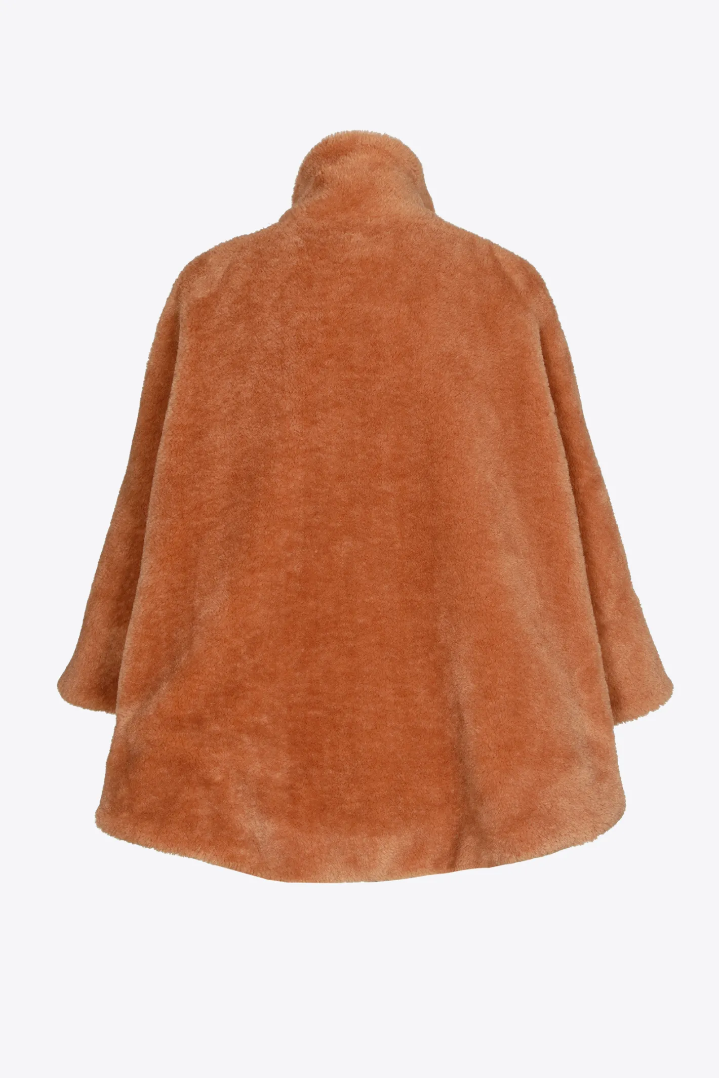 Store Zachte poncho in teddystof DAMES Xandres Plus | Jassen & Mantels